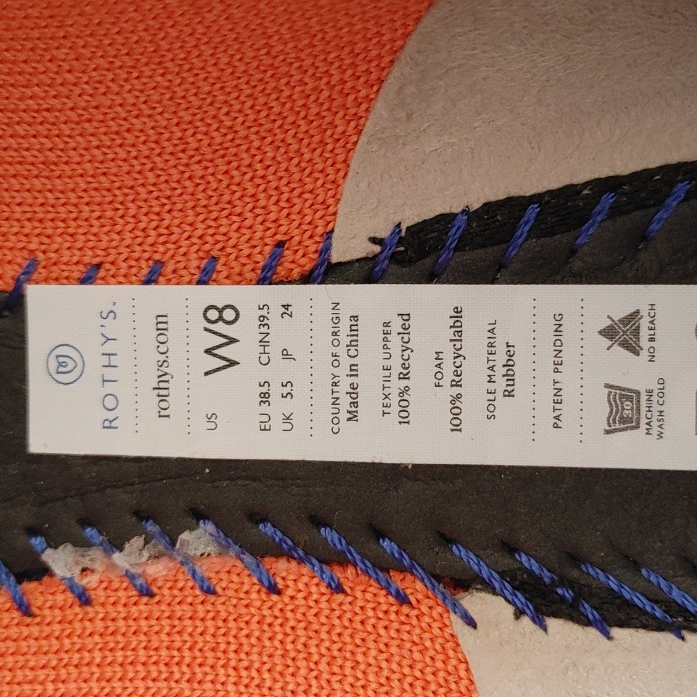 Rothy's The Point In Persimmon Retired Color Size… - image 4